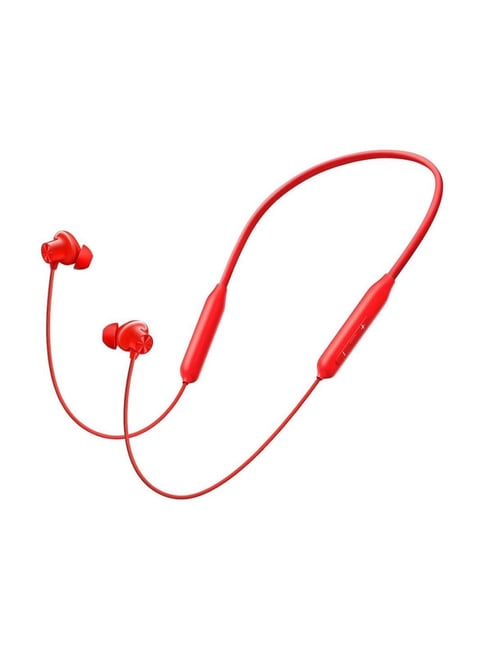 OnePlus Bullets Wireless Z3 in Ear Neckband with AI Call Noise Cancellation & 27 Hr Playback (Red)