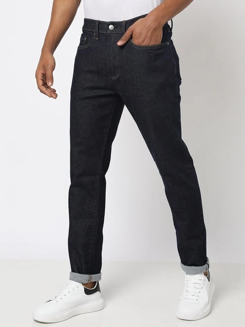 GAP Dark Blue Skinny Fit Solid Jeans-picture-16