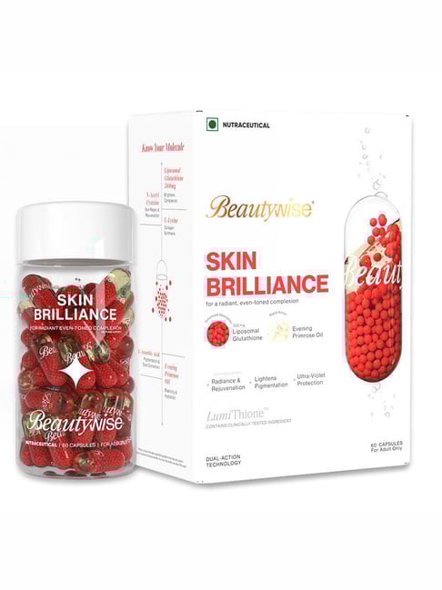Beautywise Dual Action Skin Brilliance 4X Glutathione With Nac 60 Capsules