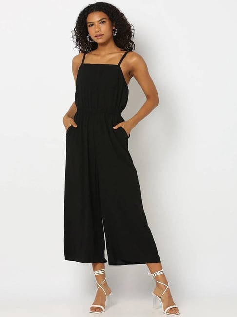 GAP Black Solid Jumpsuits
