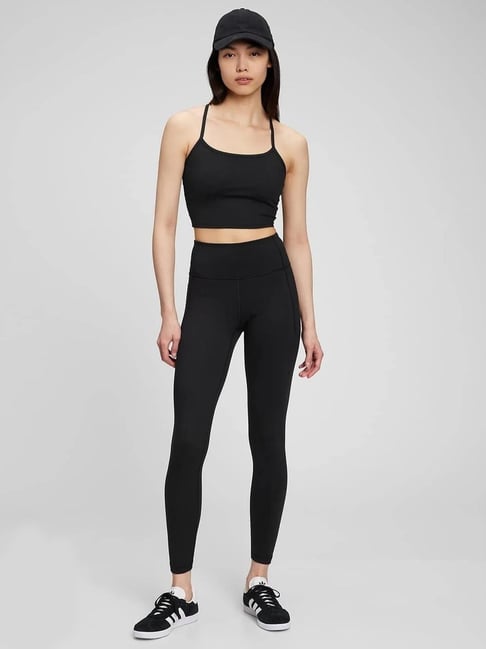 GAP Black Solid Leggings