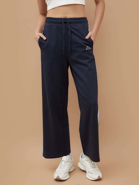 Kappa Blue Cotton Regular Fit Trackpants-picture-45