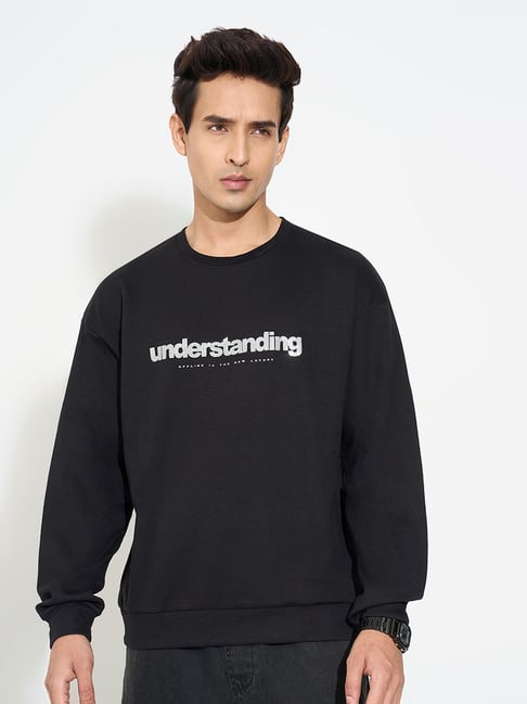 Street 808 By Pantaloons Night Sky Boxy Fit Printed Sweatshirt-image-30