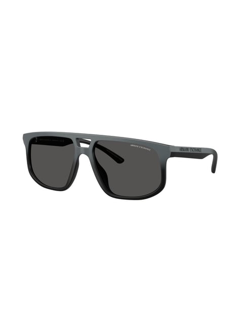Armani Exchange Grey UV Protection Pilot Sunglasses for Men-picture-17