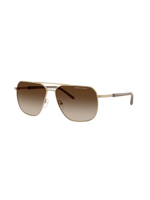 Armani Exchange Brown Gradient Pilot Sunglasses for Men-picture-41