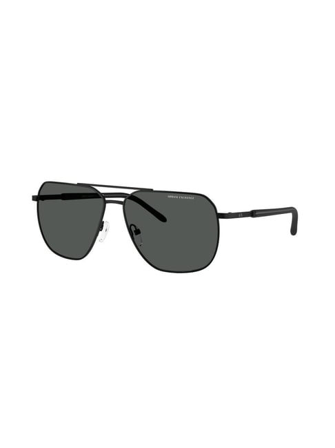 Armani Exchange Grey UV Protection Pilot Sunglasses for Men-picture-19