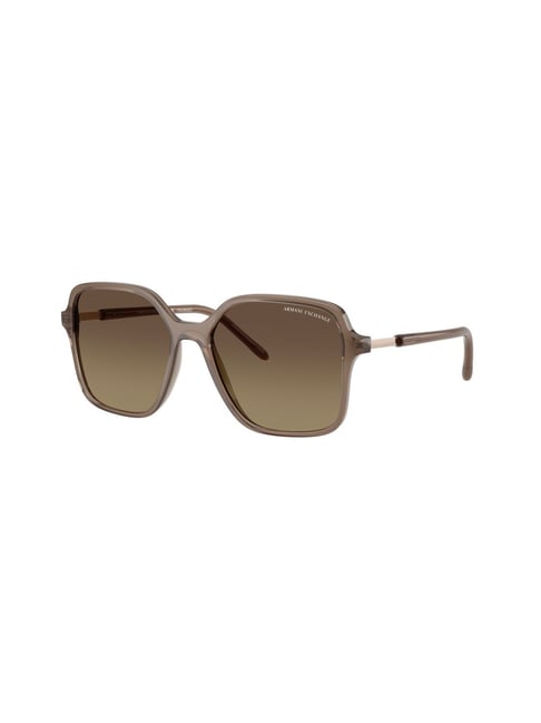 Armani Exchange Brown Polarized Butterfly Sunglasses for Women-picture-38