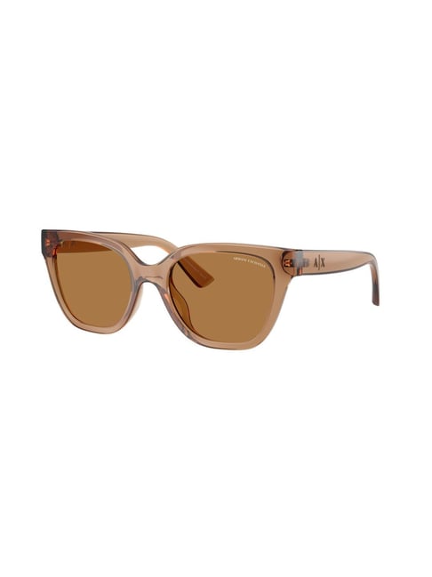 Armani Exchange Brown UV Protection Cat Eye Sunglasses for Women-picture-36