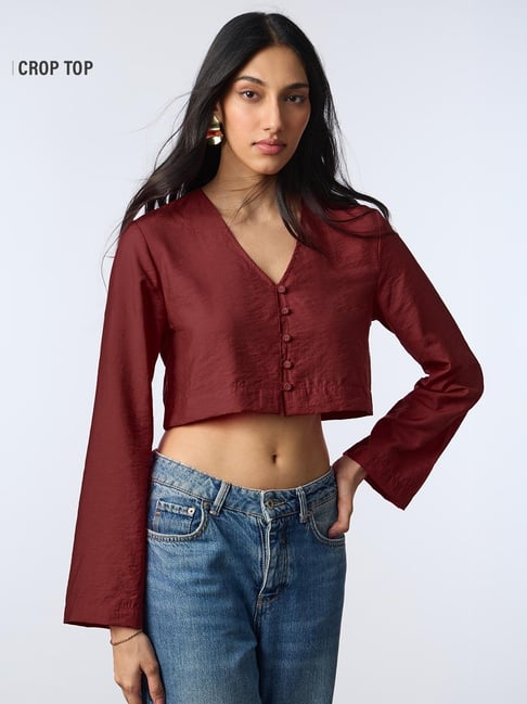 The Souled Store Mahogany Women Cropped Top-picture-11