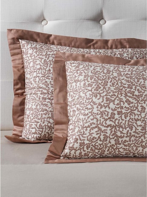 Maspar Brown Printed Pillow Sham Pack of 2 50x75 cm-image-40