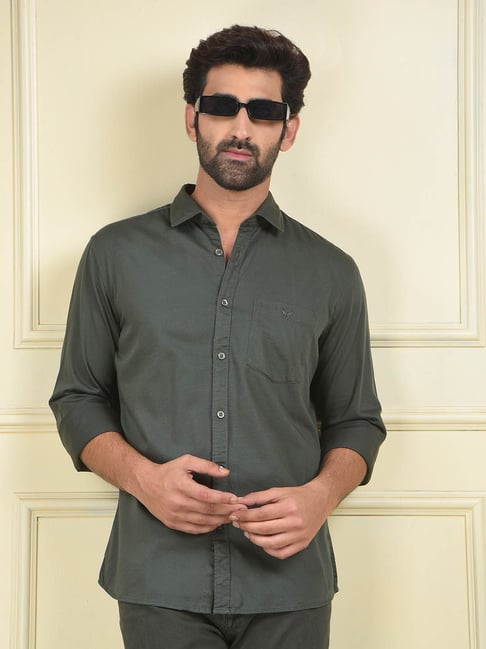 Crimsoune Club Green Slim Fit Shirt-picture-14