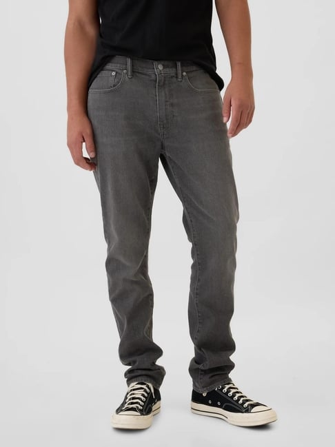 gap black regular fit jeans