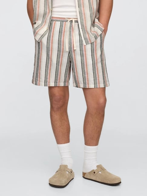 GAP Multi Color Striped Regular Fit Shorts