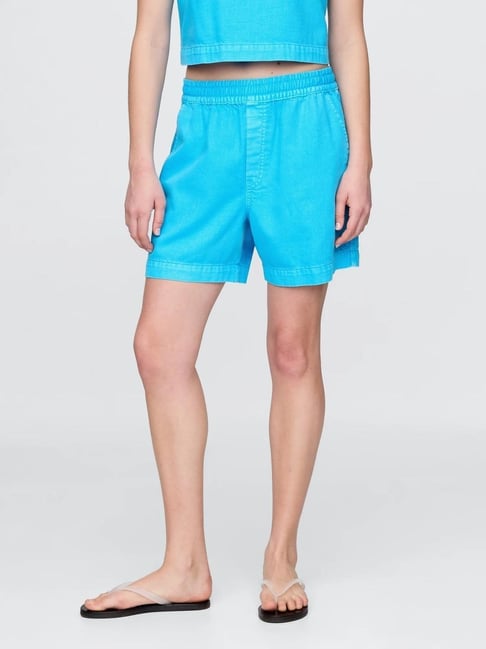 GAP Blue Regular Fit Shorts-picture-34