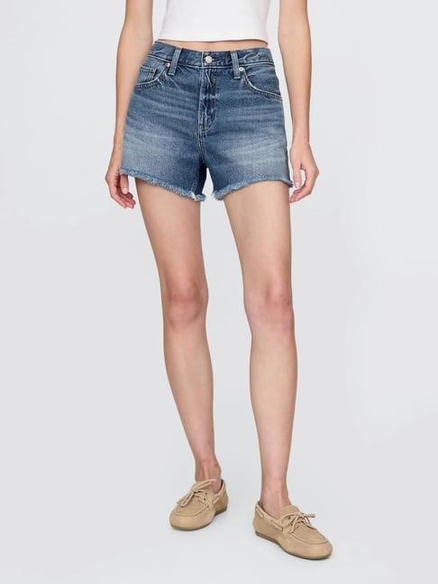 GAP Blue Regular Fit Shorts-picture-22