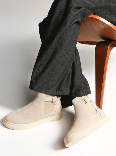 Rare Rabbit Men's BERUS Beige Chelsea Boots-picture-20