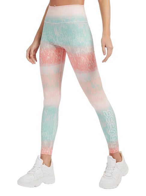 Guess Peach Polyester Blend Printed Leggings-picture-15