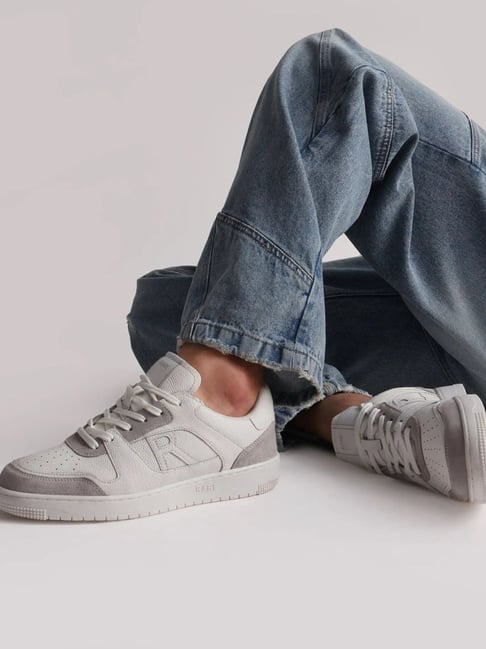 Rare Rabbit Men's ZOUK White Sneakers-picture-32