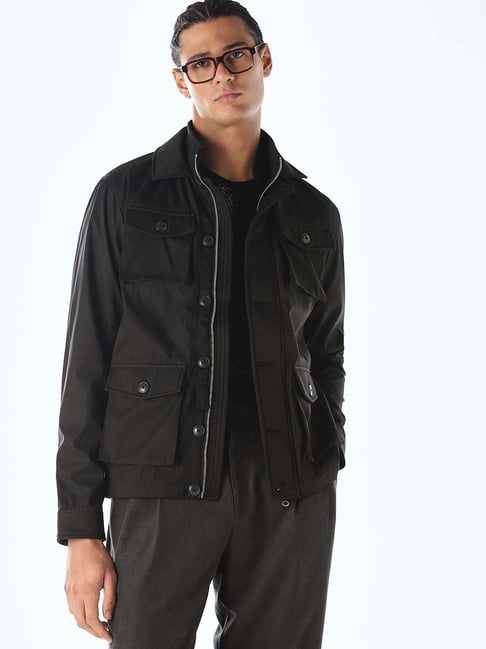 Jack & Jones Jet Black Regular Fit Jacket-picture-12