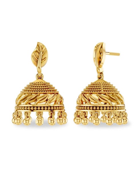 Kisna Diamond & Gold Jewellery 14k (585) Yellow Gold Earrings for Women