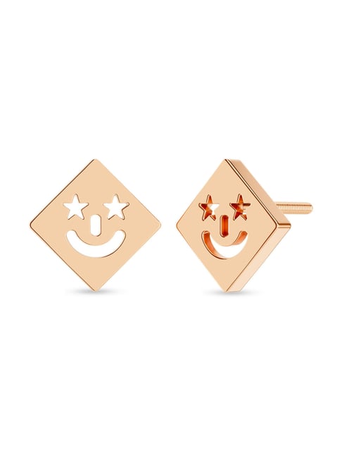 Kisna Diamond & Gold Jewellery 18k (750) Rose Gold Earrings for Women