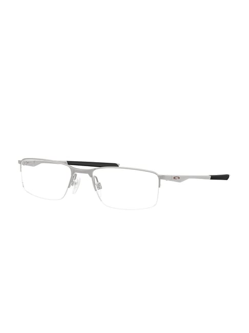 Oakley Silver Rectangular Eye Frames for Men-picture-22