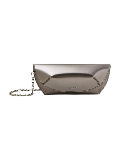 Miraggio Amber Silver Medium Leather Clutch