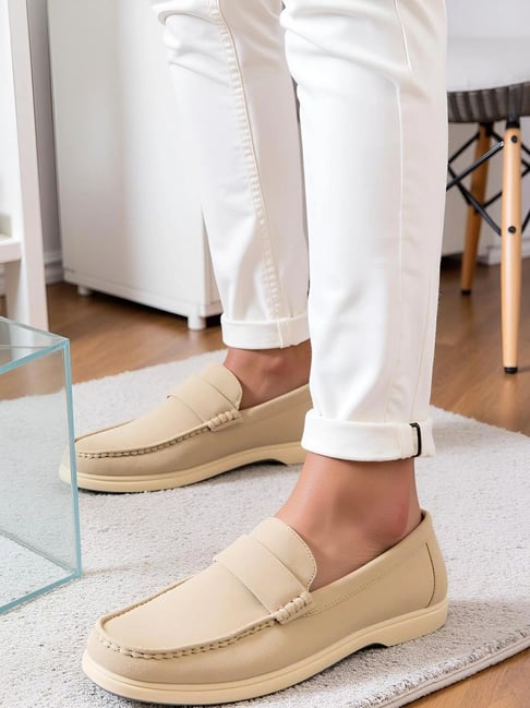 Prolific Men's Cream Loafers-picture-42