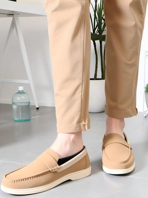 Prolific Men's Tan Loafers-picture-19