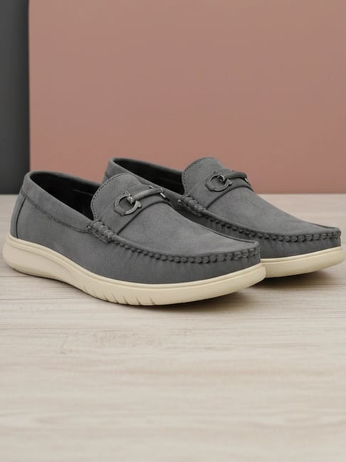 Prolific Men's Grey Loafers-picture-32
