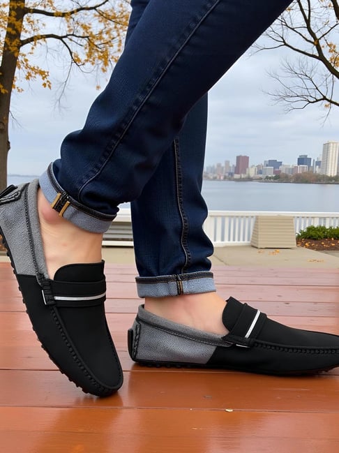 Prolific Men's Grey Loafers-picture-33