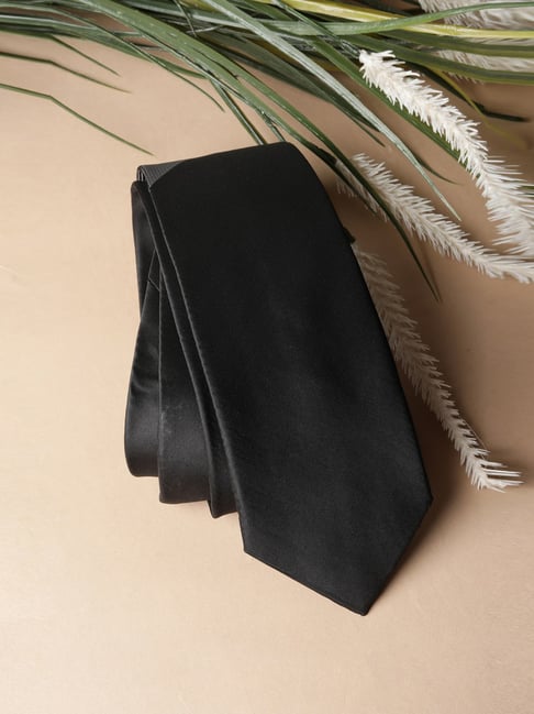 Van Heusen Black Printed Tie