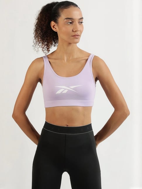 Reebok Purple Regular Fit Printed Sports Bra-picture-17
