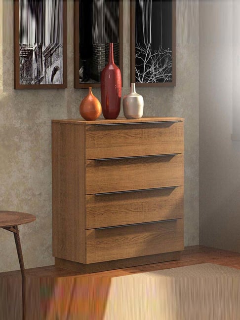 Madesa Brown Engineered Wood Chest of Drawer