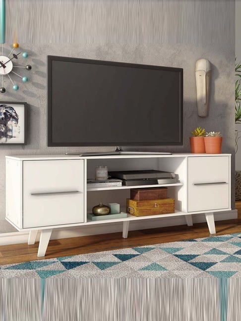 Madesa White Engineered Wood Copenhagen TV Unit
