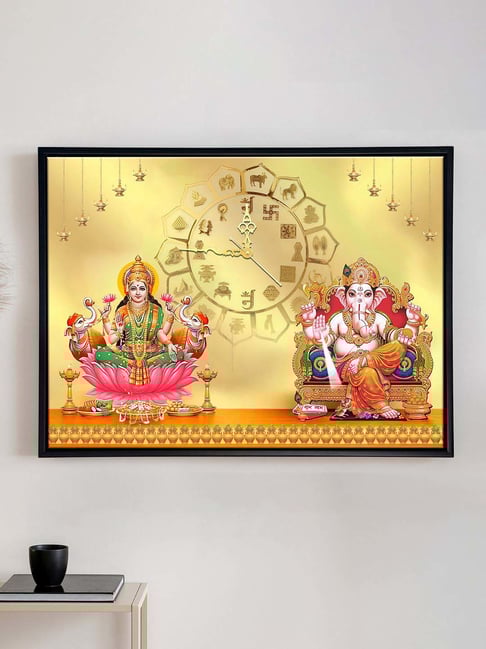 Art Street Gold Canvas Printed Wall Art Painting Pack of 1-picture-35