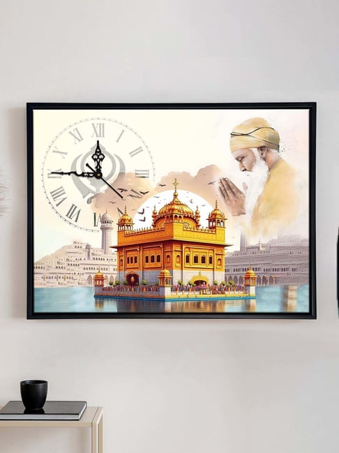 Art Street Gold Canvas Printed Wall Art Painting Pack of 1-picture-34