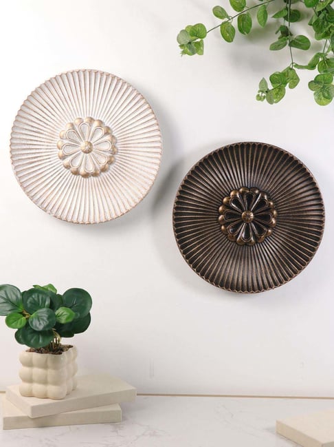 Art Street White MDF Textured Wall Plate Pack of 2-picture-10