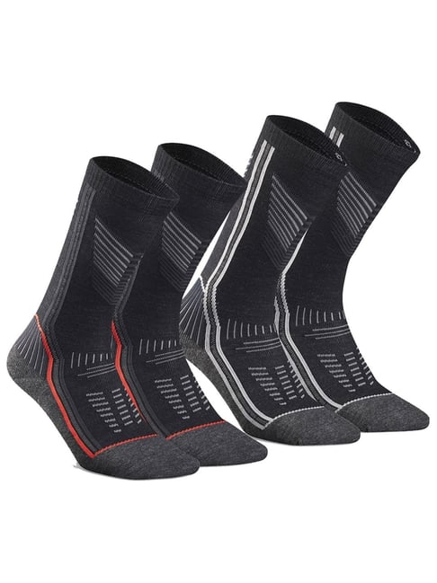 Quechua by Decathlon Warm Hiking Socks SH900 Mountain Mid Grey (Size  35/38)