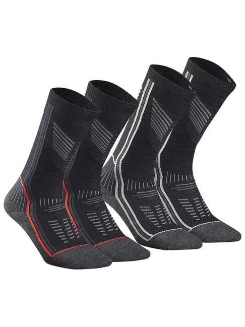 Quechua by Decathlon Warm Hiking Socks SH900 Mountain Mid Grey (Size - 43/46)-picture-42