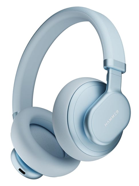 Hammer Blue Over The Ear Wireless Bluetooth Headphones with Mic