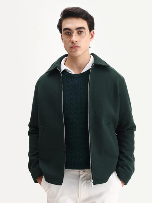 Rare Rabbit Teal Polyester Solid Regular Fit Jacket-picture-15