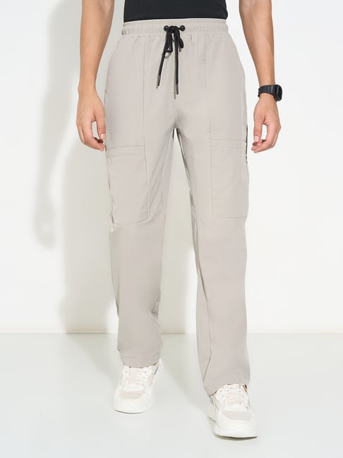 Ajile By Pantaloons Grey Relaxed Fit Trackpants-picture-42