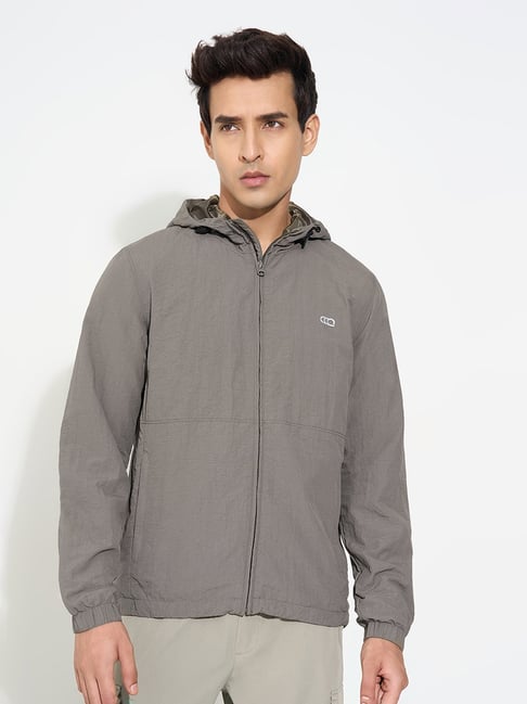 Ajile By Pantaloons Grey Regular Fit Hooded Jacket-picture-42