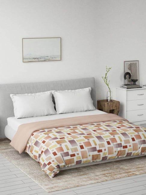 DDecor Red Cotton Printed Reversible Dohar