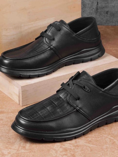 Fontini by Mochi Black Derby Shoes