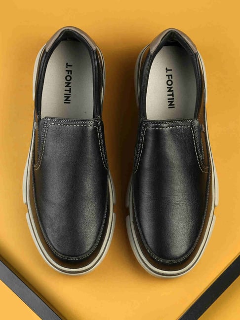Fontini by Mochi Black Casual Slip-Ons