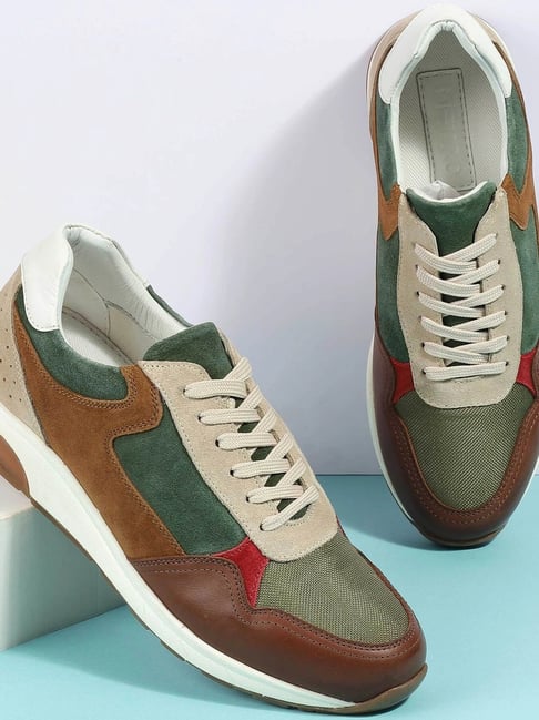 Metro Olive & Brown Sneakers-picture-37