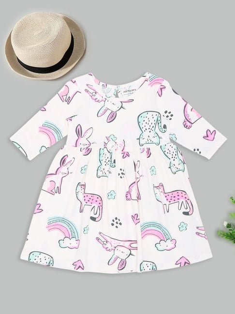 Pantaloons Baby Girls Snow White Printed Dress