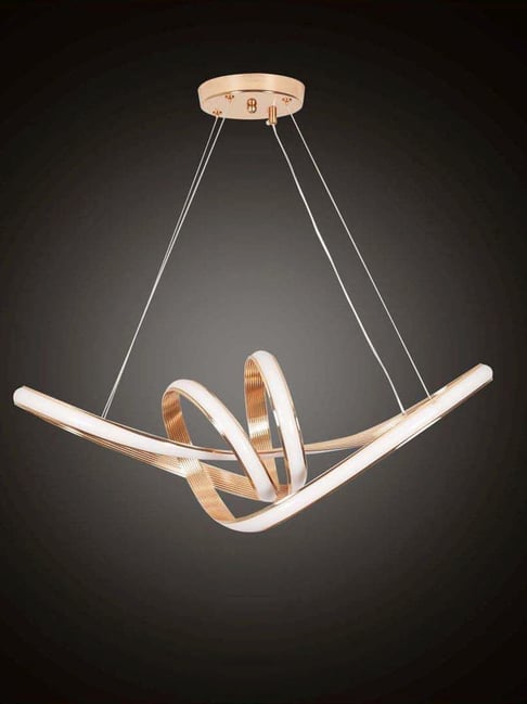 Kapoor Lamp Shades Noleon Rose Gold 3 Colour Led Chandelier Ceiling Light